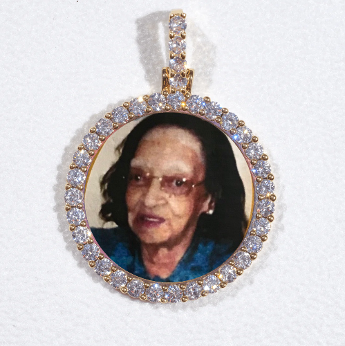 3D CIRCLE CUSTOM PICTURE PENDANT SMALL SIZE
