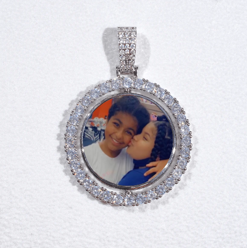 3D Spinning 2-Faced Custom Picture Pendant
