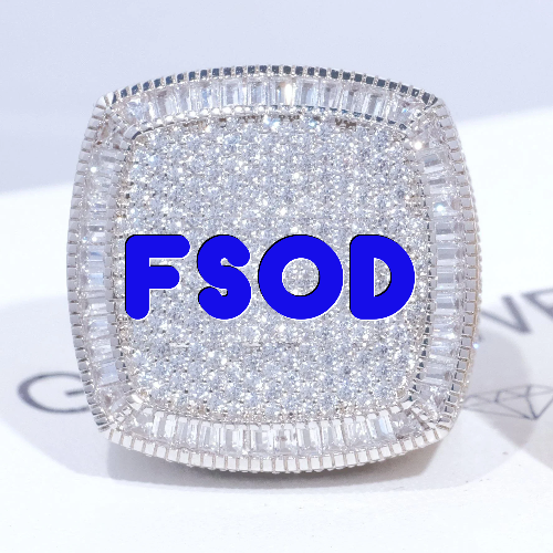 CUSTOM LETTER 3D ICED RING