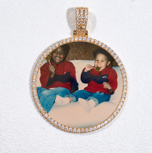 MEDIUM 3D CIRCLE CUSTOM PICTURE PENDANT