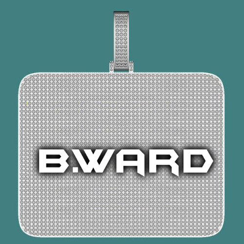 CUSTOM LETTER NECKLACE 3D BIG SQUARE