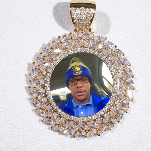 Large 3D Wheat Ear Custom Picture Pendant