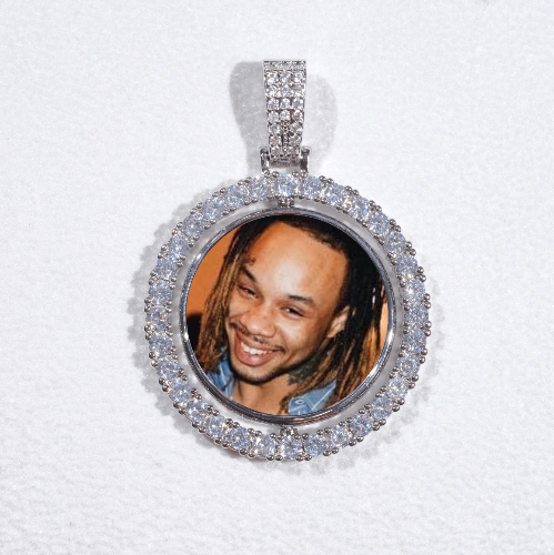 3D Spinning 2-Faced Custom Picture Pendant