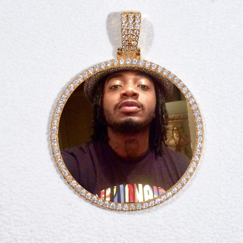MEDIUM 3D CIRCLE CUSTOM PICTURE PENDANT