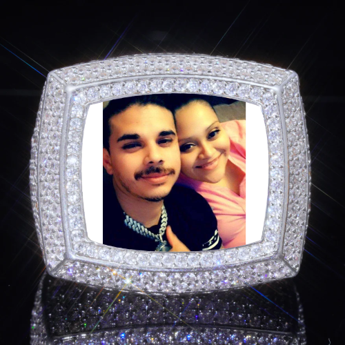 3D CUSTOM PICTURE ICED RING