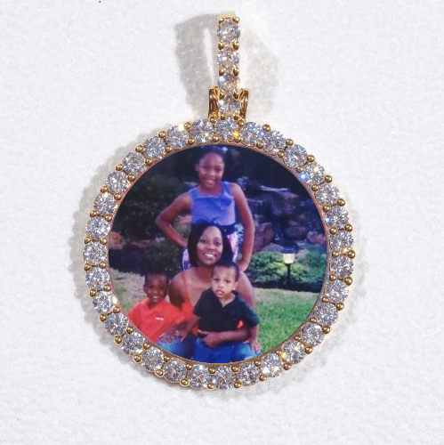 3D CIRCLE CUSTOM PICTURE PENDANT SMALL SIZE