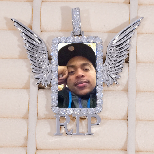 RIP WING 3D CUSTOM PICTURE PENDANT