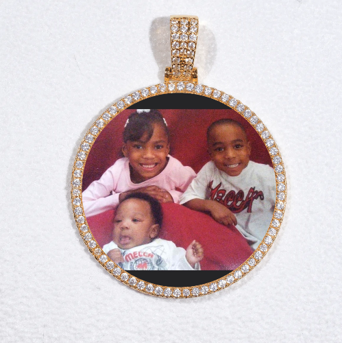 MEDIUM 3D CIRCLE CUSTOM PICTURE PENDANT