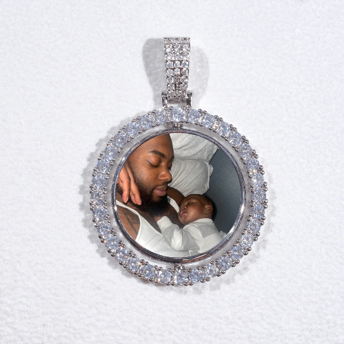 3D Spinning 2-Faced Custom Picture Pendant