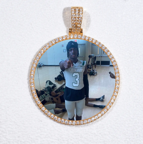 MEDIUM 3D CIRCLE CUSTOM PICTURE PENDANT