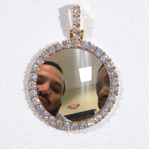 3D CIRCLE CUSTOM PICTURE PENDANT SMALL SIZE