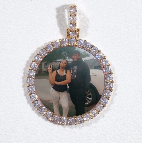 3D CIRCLE CUSTOM PICTURE PENDANT SMALL SIZE