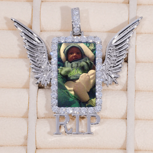 RIP WING 3D CUSTOM PICTURE PENDANT