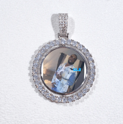 3D Spinning 2-Faced Custom Picture Pendant