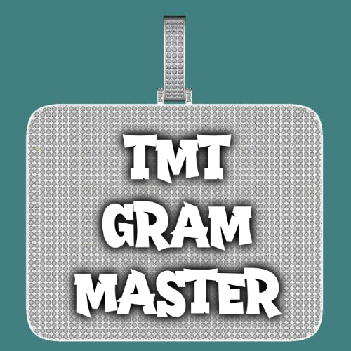 CUSTOM LETTER NECKLACE 3D BIG SQUARE