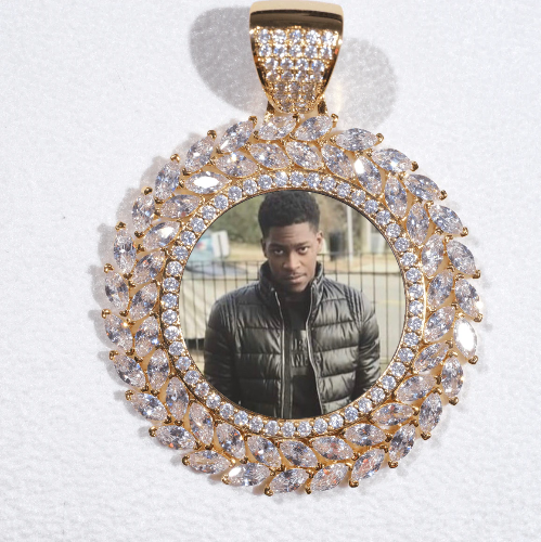 Large 3D Wheat Ear Custom Picture Pendant