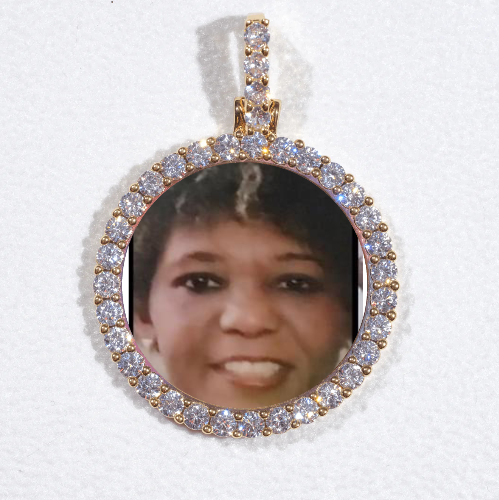 3D CIRCLE CUSTOM PICTURE PENDANT SMALL SIZE