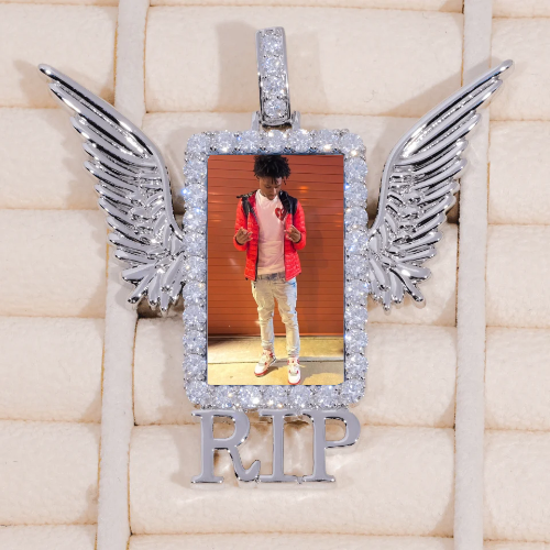 RIP WING 3D CUSTOM PICTURE PENDANT
