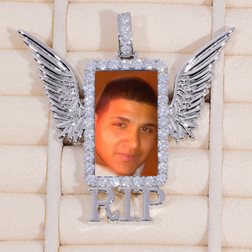 RIP WING 3D CUSTOM PICTURE PENDANT