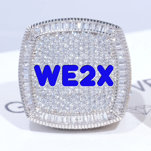 CUSTOM LETTER 3D ICED RING