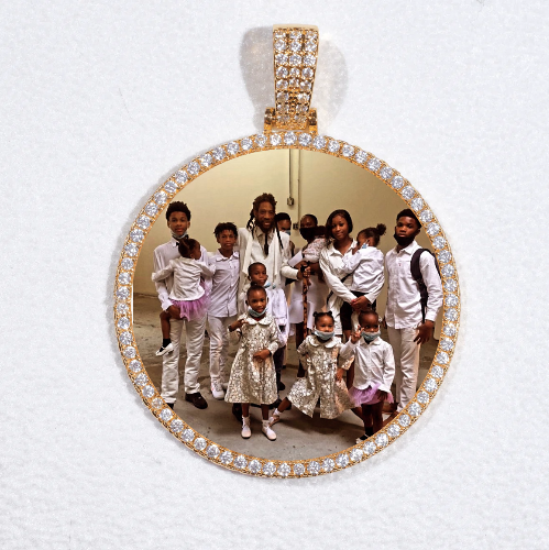 MEDIUM 3D CIRCLE CUSTOM PICTURE PENDANT