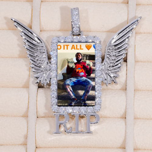 RIP WING 3D CUSTOM PICTURE PENDANT