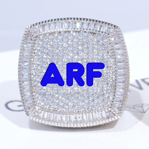 CUSTOM LETTER 3D ICED RING