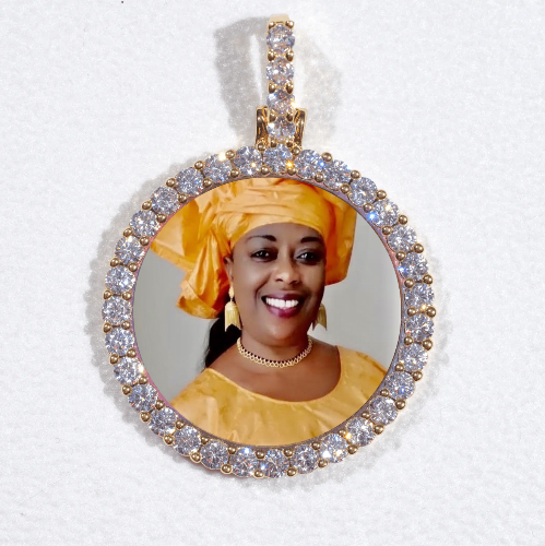 3D CIRCLE CUSTOM PICTURE PENDANT SMALL SIZE