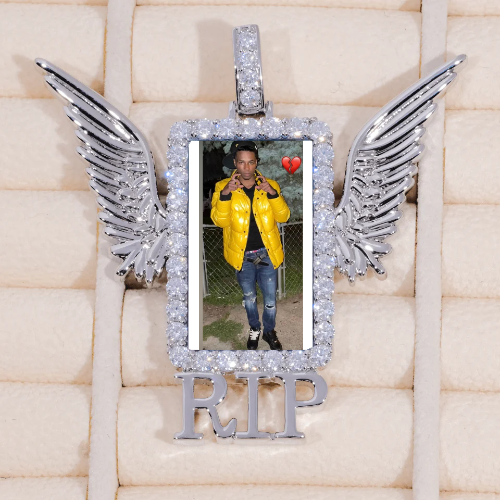 RIP WING 3D CUSTOM PICTURE PENDANT