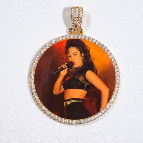 MEDIUM 3D CIRCLE CUSTOM PICTURE PENDANT