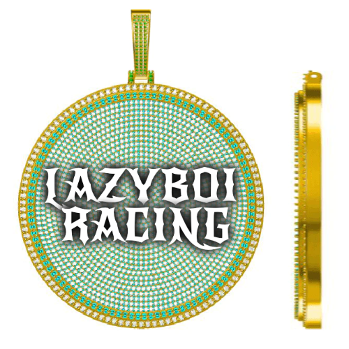 CUSTOM LETTER NECKLACE 3D BIG DISC