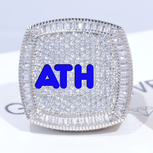 CUSTOM LETTER 3D ICED RING