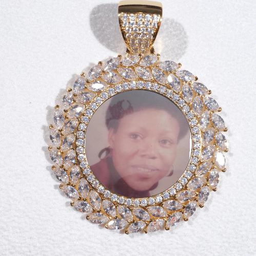 Large 3D Wheat Ear Custom Picture Pendant
