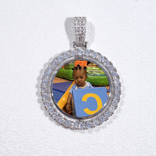3D Spinning 2-Faced Custom Picture Pendant