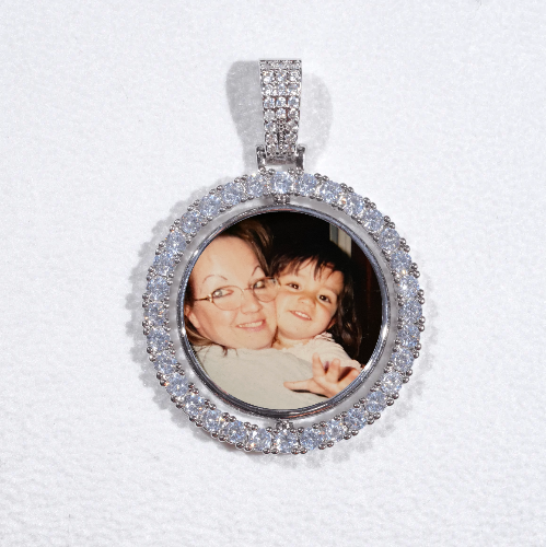 3D Spinning 2-Faced Custom Picture Pendant
