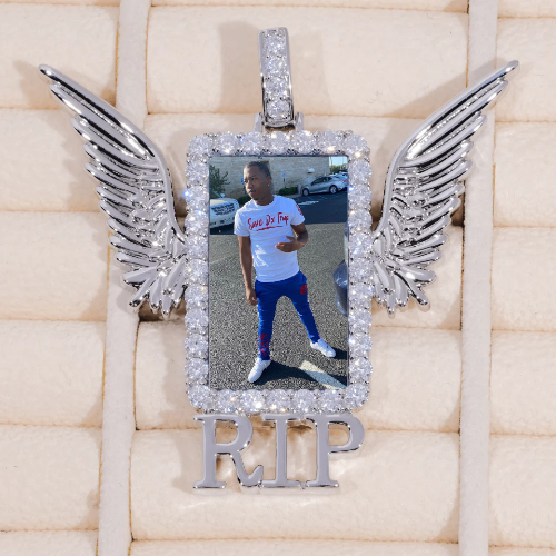 RIP WING 3D CUSTOM PICTURE PENDANT
