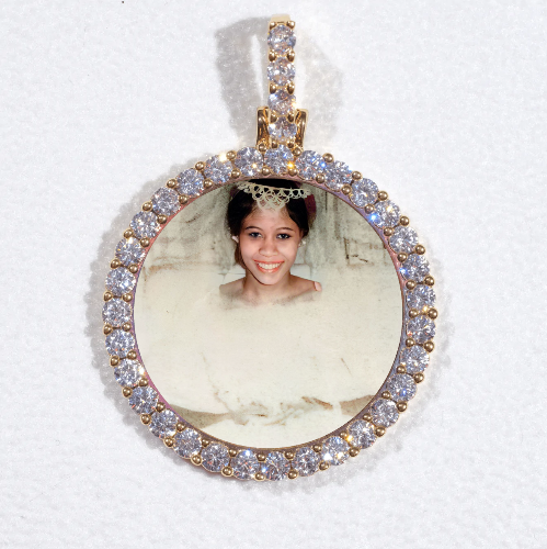 3D CIRCLE CUSTOM PICTURE PENDANT SMALL SIZE