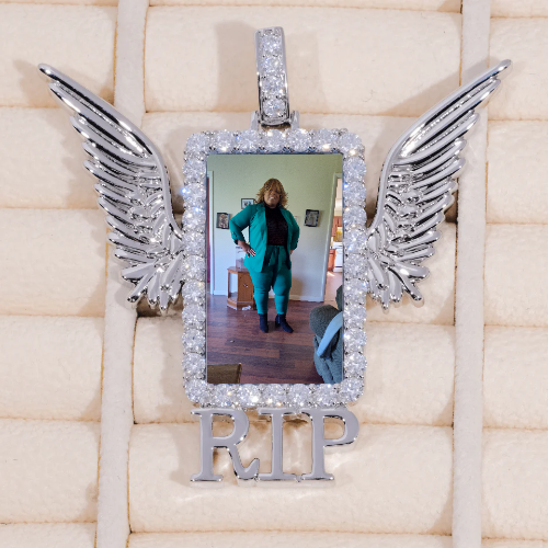 RIP WING 3D CUSTOM PICTURE PENDANT