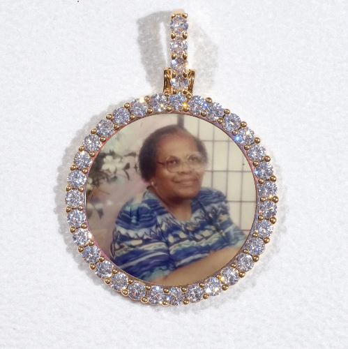 3D CIRCLE CUSTOM PICTURE PENDANT SMALL SIZE