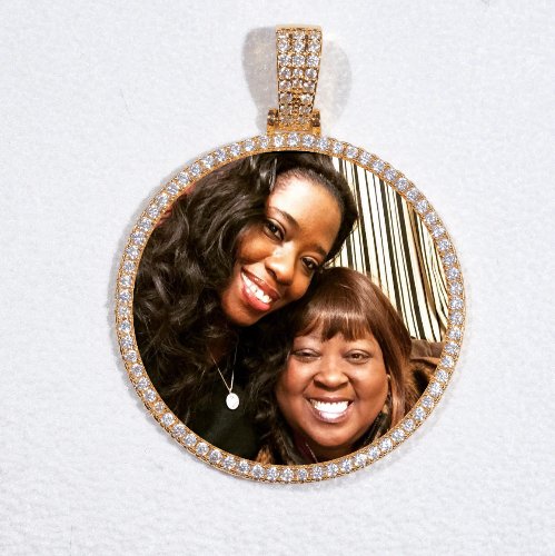 MEDIUM 3D CIRCLE CUSTOM PICTURE PENDANT
