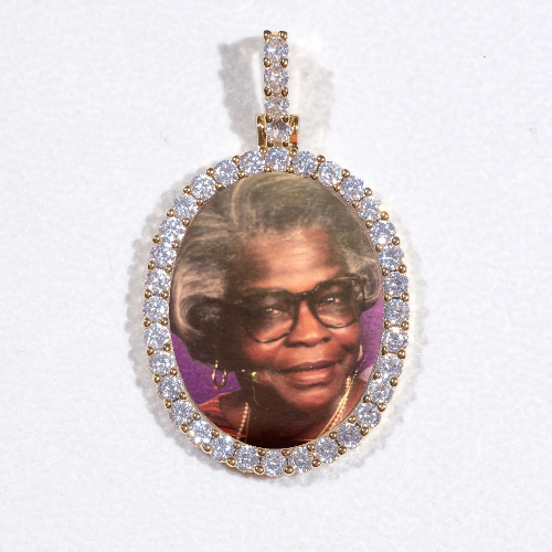 3D Oval Custom Picture Pendant