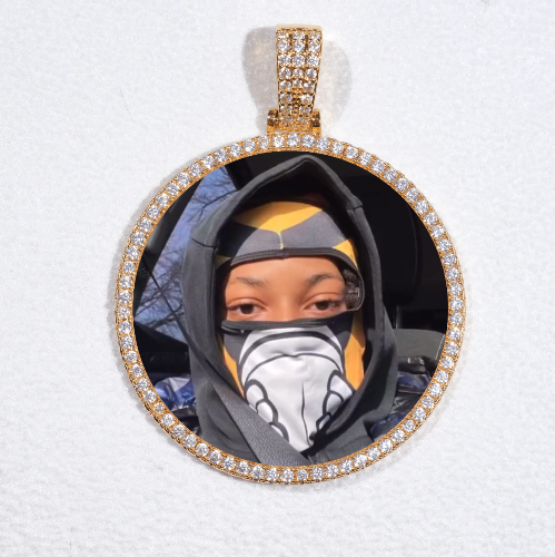 MEDIUM 3D CIRCLE CUSTOM PICTURE PENDANT