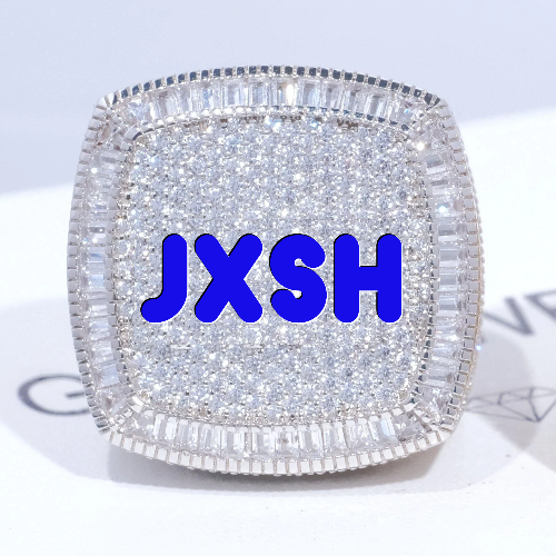 CUSTOM LETTER 3D ICED RING