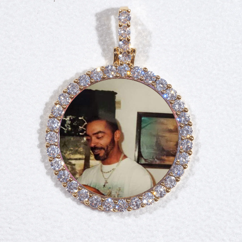 3D CIRCLE CUSTOM PICTURE PENDANT SMALL SIZE