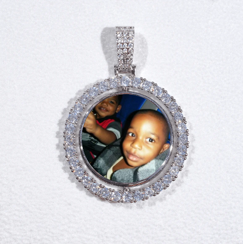 3D Spinning 2-Faced Custom Picture Pendant