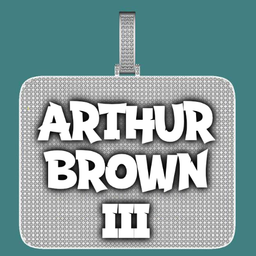 CUSTOM LETTER NECKLACE 3D BIG SQUARE