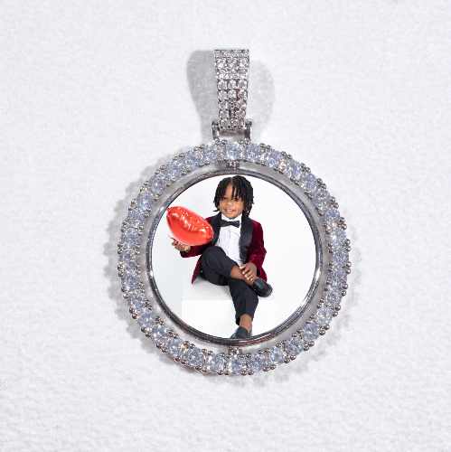 3D Spinning 2-Faced Custom Picture Pendant
