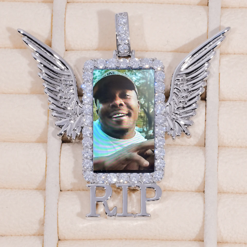 RIP WING 3D CUSTOM PICTURE PENDANT