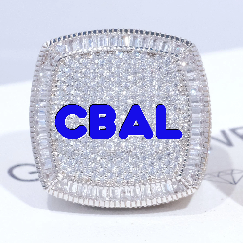 CUSTOM LETTER 3D ICED RING
