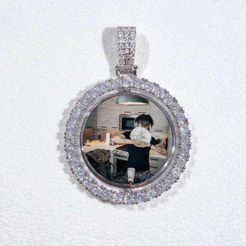 3D Spinning 2-Faced Custom Picture Pendant